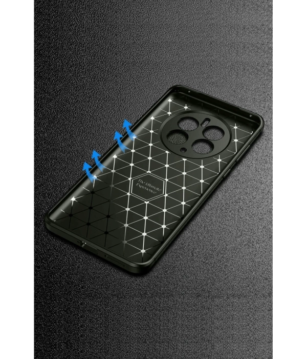 Newface Realme 12 Pro Plus Kılıf Auto Focus Karbon Kapak - Siyah