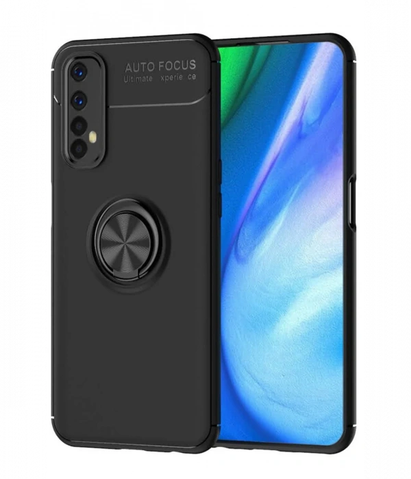 Newface Realme 7 Kılıf Range Yüzüklü Silikon