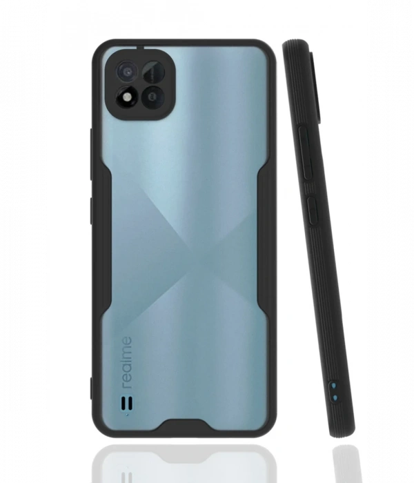 Newface Realme C11 2021 Kılıf Platin Silikon