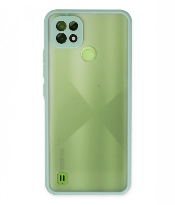 Newface Realme C21 Kılıf Montreal Silikon Kapak - Turkuaz