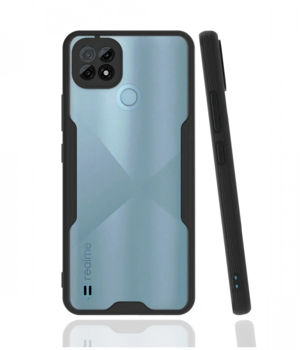 Newface Realme C21 Kılıf Platin Silikon