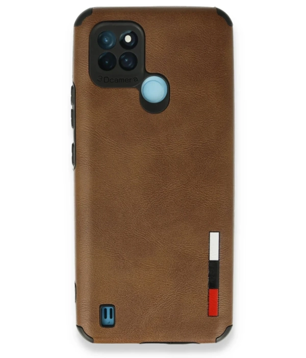 Newface Realme C25Y Kılıf Loop Deri Silikon