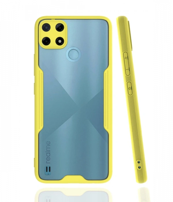 Newface Realme C25Y Kılıf Platin Silikon