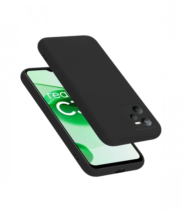 Newface Realme C35 Kılıf First Silikon - Siyah