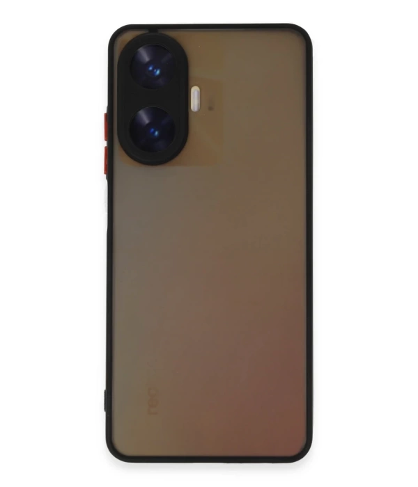 Newface Realme C55 Kılıf Montreal Silikon Kapak - Siyah