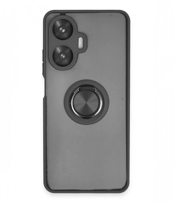 Newface Realme C55 Kılıf Montreal Yüzüklü Silikon Kapak