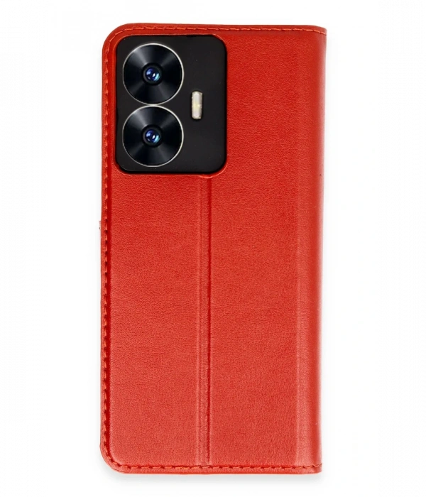 Newface Realme C55 Kılıf Trend S Plus Kapaklı Kılıf - Kırmızı