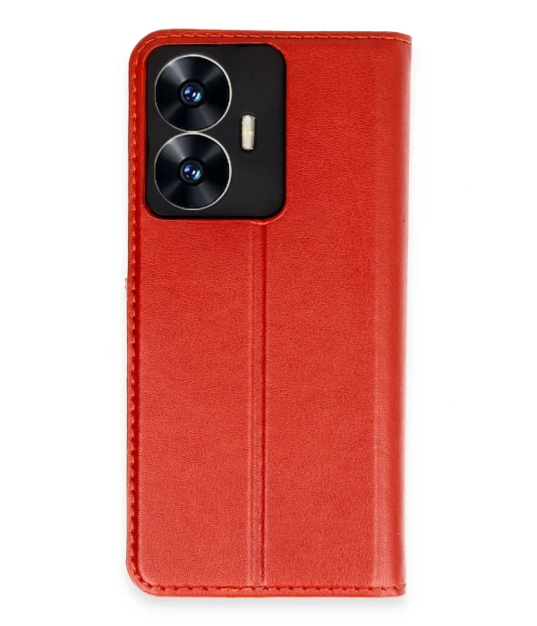 Newface Realme C55 Kılıf Trend S Plus Kapaklı Kılıf - Kırmızı