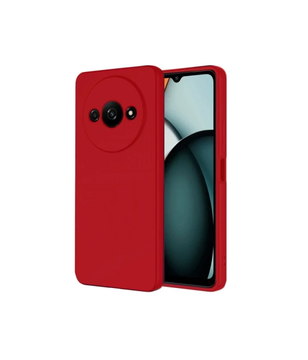 Newface Realme C61 Kılıf First Silikon - Kırmızı