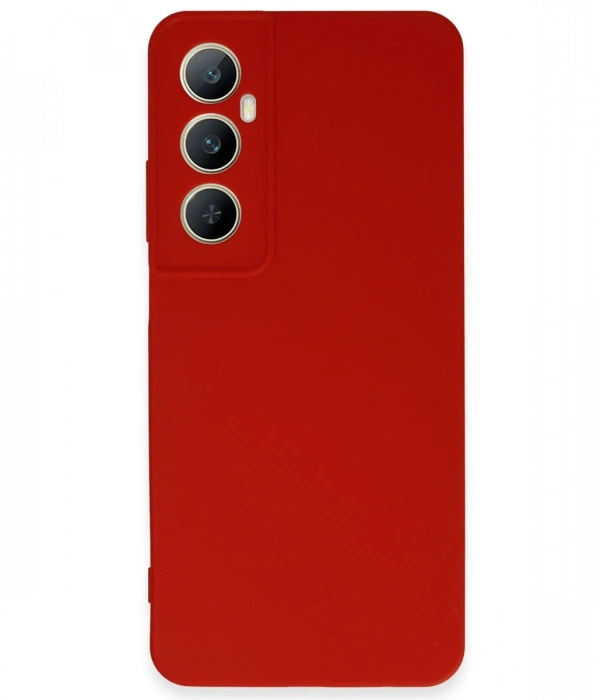 Newface Realme C65 Kılıf First Silikon - Kırmızı