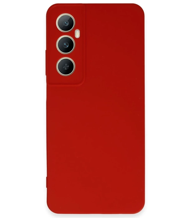 Newface Realme C65 Kılıf First Silikon - Kırmızı