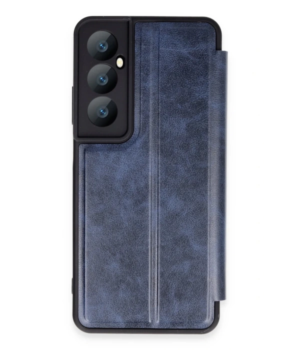 Newface Realme C65 Kılıf Flip Cover - Lacivert