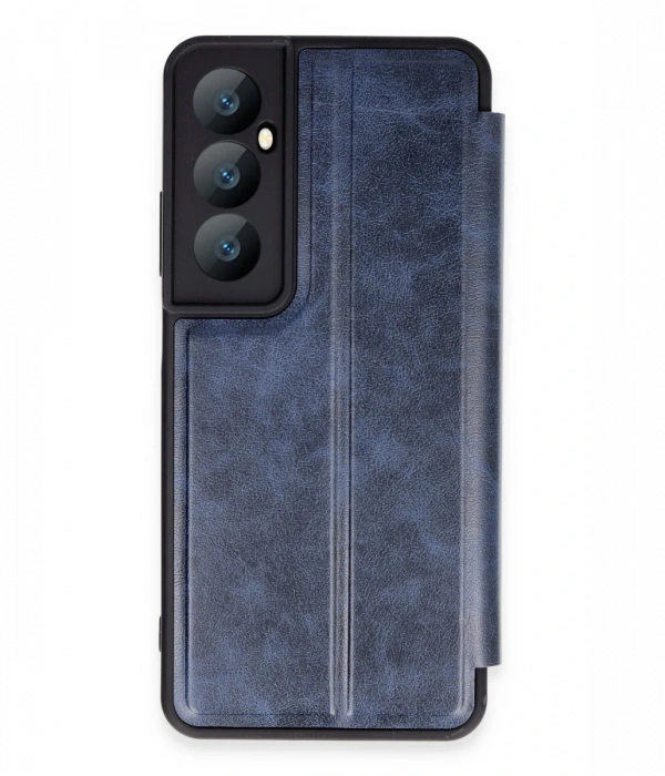 Newface Realme C65 Kılıf Flip Cover - Lacivert