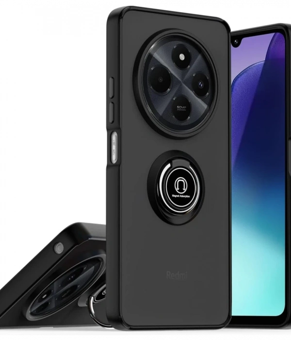 Newface Realme C75 4G Kılıf Montreal Yüzüklü Silikon Kapak