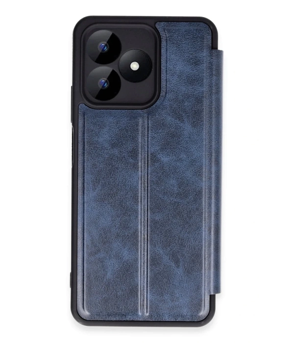 Newface Realme Note 50 4G Kılıf Flip Cover - Lacivert