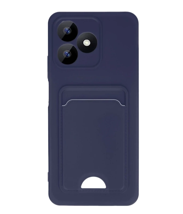 Newface Realme Note 50 4G Kılıf Kelvin Kartvizitli Silikon - Lacivert
