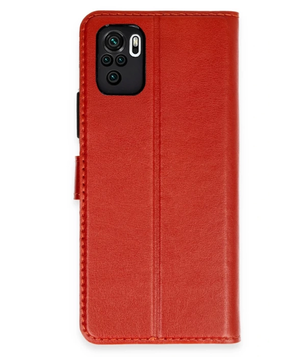 Newface Redmi Note 10 Trend S Plus Kapaklı Kılıf - Kırmızı