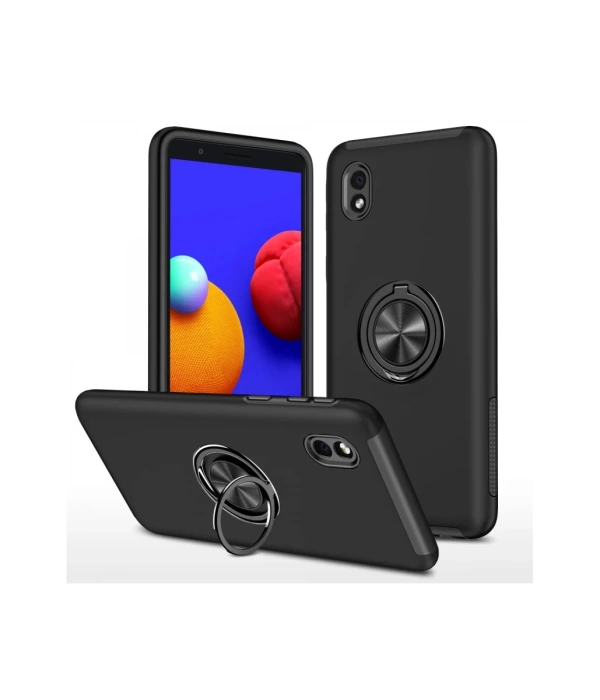 Newface Samsung Galaxy A01 Core Kılıf Elit Yüzüklü Kapak