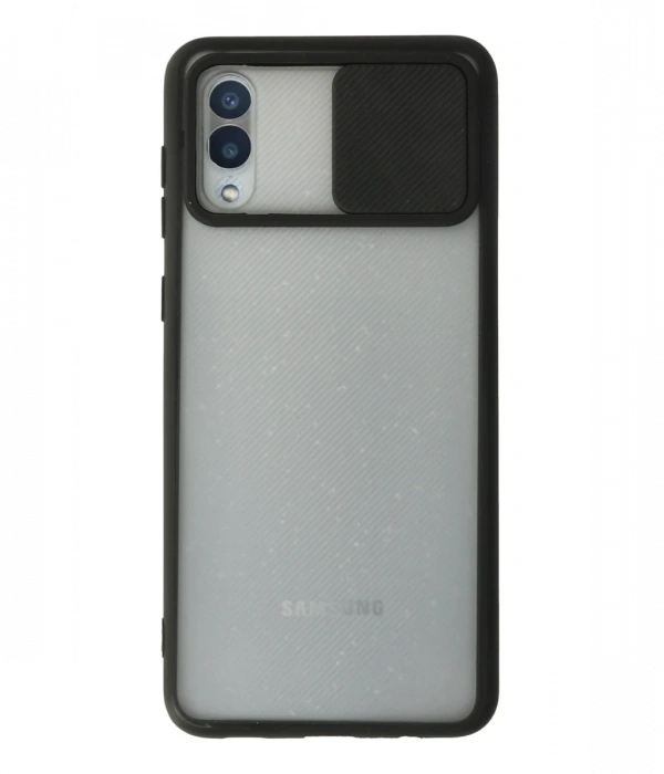 Newface Samsung Galaxy A02 Kılıf Palm Buzlu Kamera Sürgülü Silikon