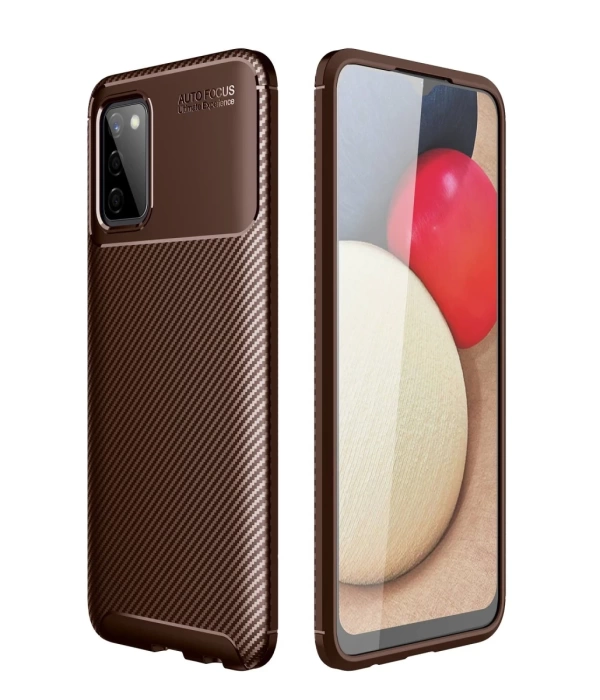 Newface Samsung Galaxy A02S Kılıf Auto Focus Karbon Kapak