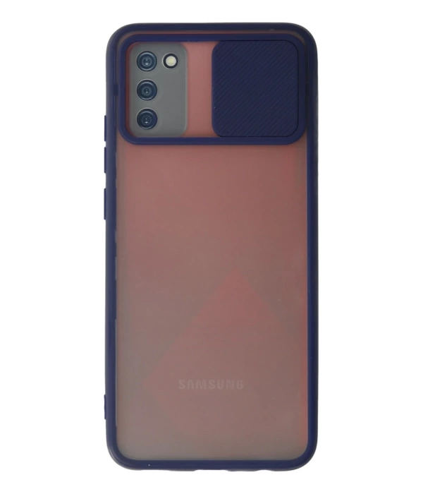 Newface Samsung Galaxy A02S Kılıf Palm Buzlu Kamera Sürgülü Silikon