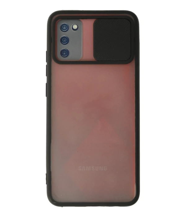 Newface Samsung Galaxy A02S Kılıf Palm Buzlu Kamera Sürgülü Silikon