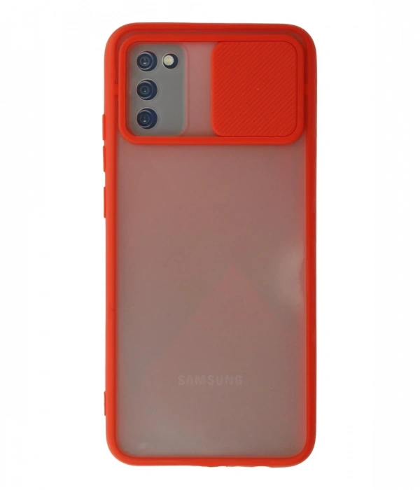 Newface Samsung Galaxy A02S Kılıf Palm Buzlu Kamera Sürgülü Silikon