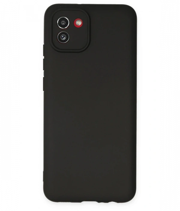 Newface Samsung Galaxy A03 Kılıf First Silikon - Siyah