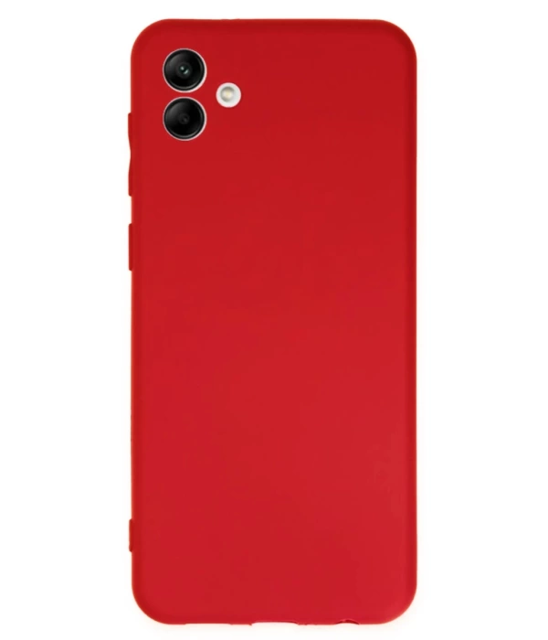 Newface Samsung Galaxy A04 Kılıf First Silikon - Kırmızı