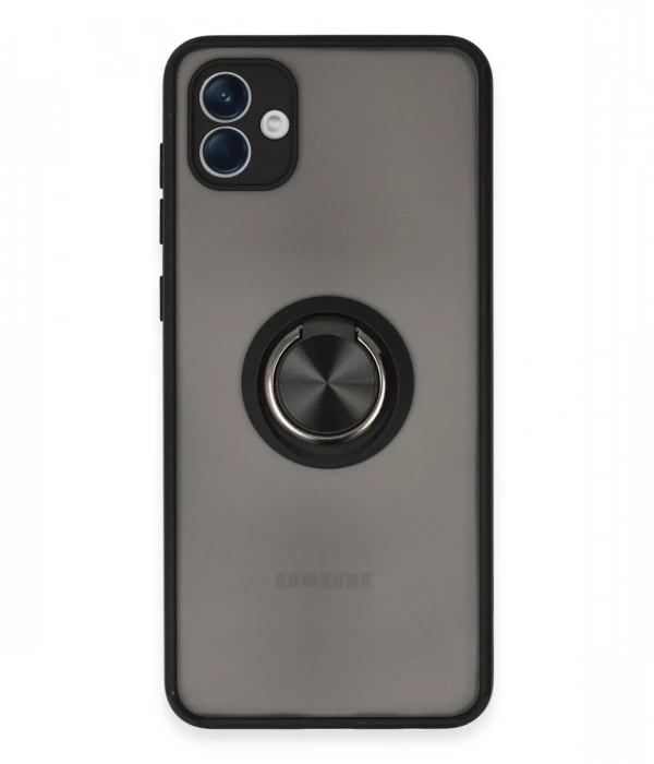 Newface Samsung Galaxy A04 Kılıf Montreal Yüzüklü Silikon Kapak