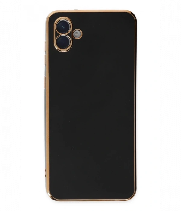 Newface Samsung Galaxy A04E Kılıf Volet Silikon - Siyah