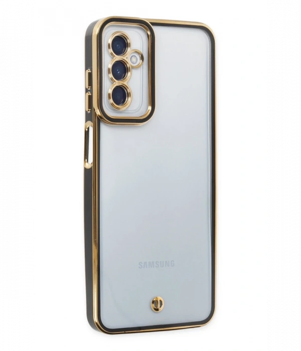 Newface Samsung Galaxy A04S Kılıf Liva Lens Silikon - Siyah