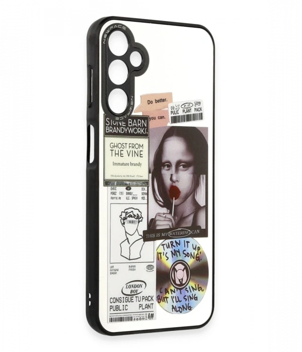 Newface Samsung Galaxy A04S Kılıf Mirror Desenli Kapak