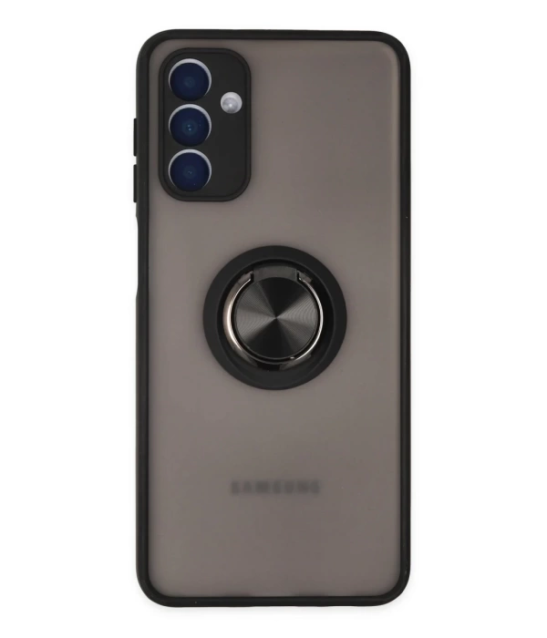 Newface Samsung Galaxy A04S Kılıf Montreal Yüzüklü Silikon Kapak