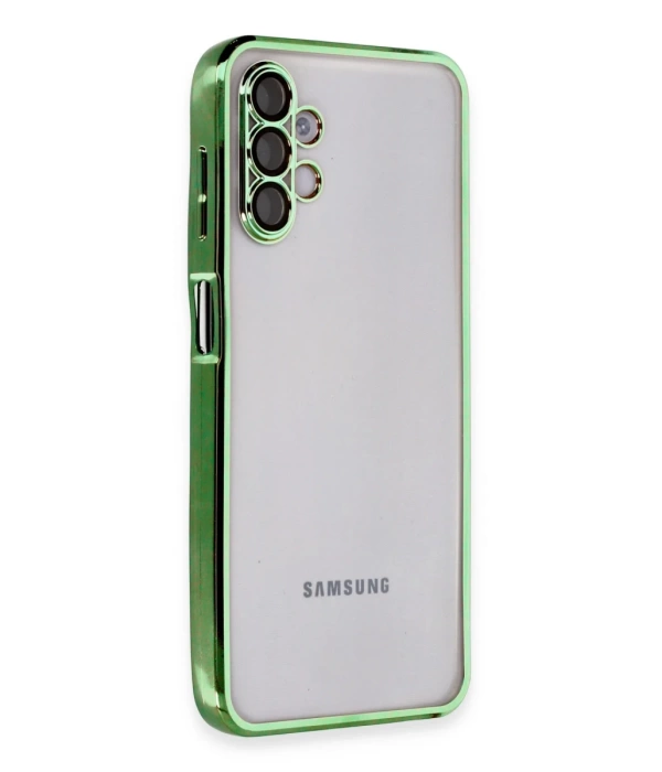 Newface Samsung Galaxy A04S Kılıf Razer Lensli Silikon - Yeşil