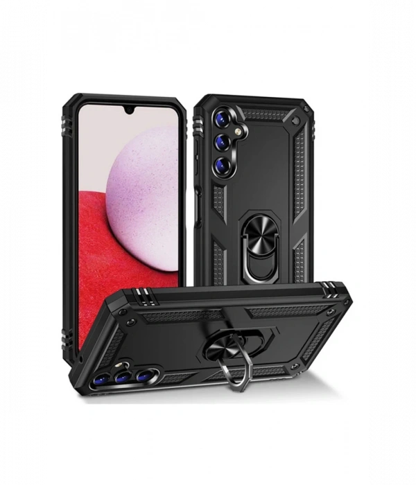 Newface Samsung Galaxy A04S Kılıf Sofya Yüzüklü Silikon Kapak