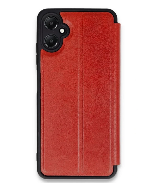 Newface Samsung Galaxy A05 Kılıf Flip Cover - Kırmızı