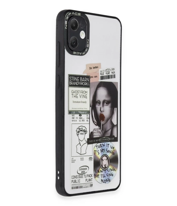 Newface Samsung Galaxy A05 Kılıf Mirror Desenli Kapak
