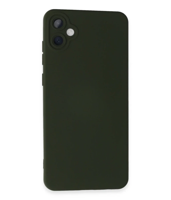 Newface Samsung Galaxy A05 Kılıf Nano içi Kadife Silikon - Koyu Yeşil