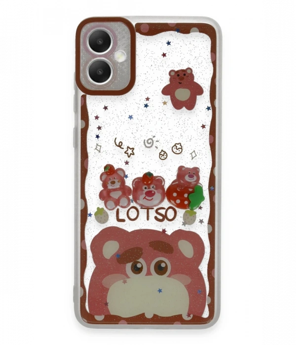 Newface Samsung Galaxy A05 Kılıf Sweet Desenli Silikon Kapak - Pembe
