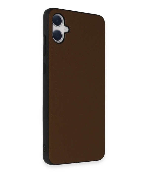Newface Samsung Galaxy A05 Kılıf Taft Kapak - Kahverengi