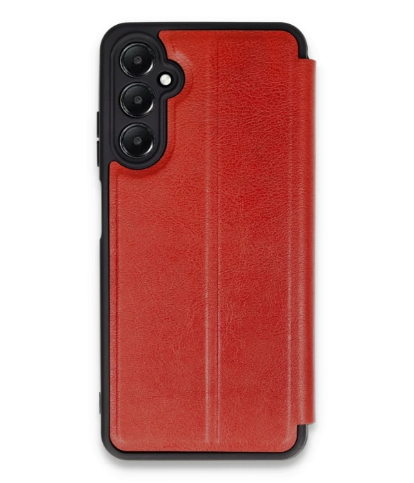 Newface Samsung Galaxy A05S Kılıf Flip Cover - Kırmızı