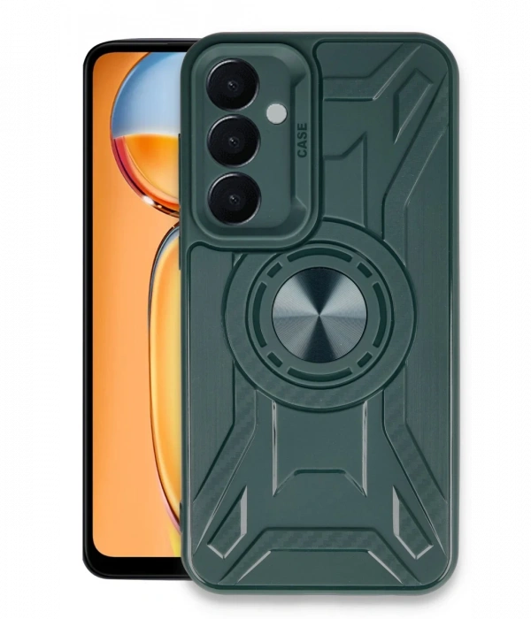 Newface Samsung Galaxy A05S Kılıf Lincoln Silikon - Koyu Yeşil
