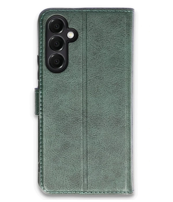 Newface Samsung Galaxy A05S Kılıf Trend S Plus Kapaklı Kılıf - Yeşil