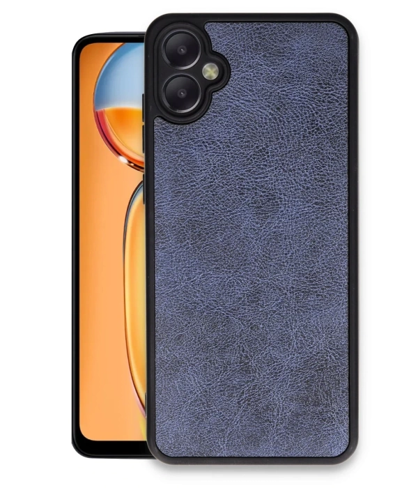 Newface Samsung Galaxy A06 Kılıf Aras Deri Kapak - Lacivert