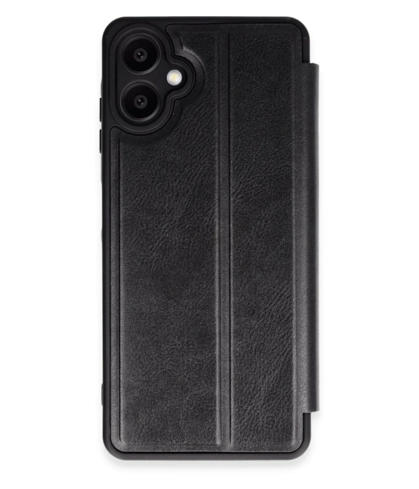 Newface Samsung Galaxy A06 Kılıf Flip Cover - Siyah