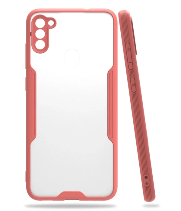 Newface Samsung Galaxy A11 Kılıf Platin Silikon - Pembe