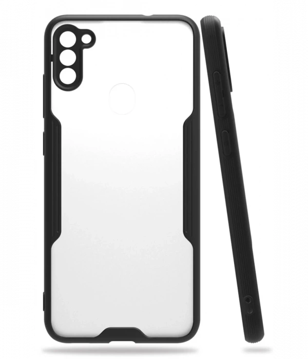 Newface Samsung Galaxy A11 Kılıf Platin Silikon - Siyah