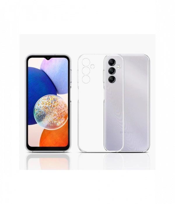 Newface Samsung Galaxy A14 4G Kılıf Lüx Şeffaf Silikon