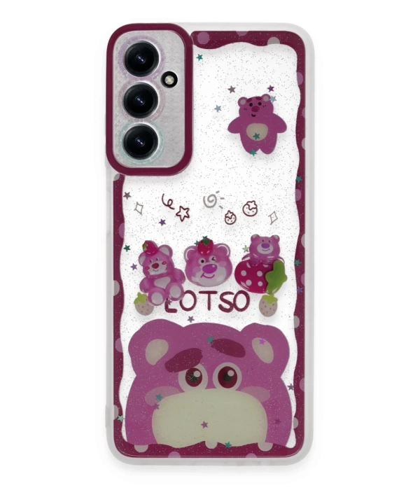 Newface Samsung Galaxy A14 4G Kılıf Sweet Desenli Silikon Kapak - Pembe